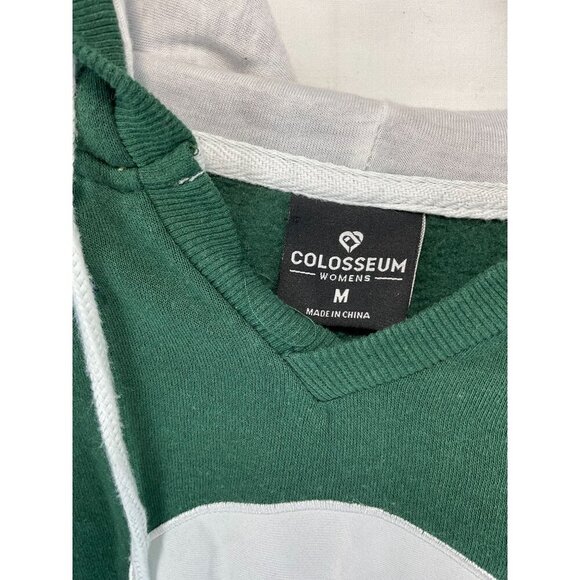 New Colosseum Womens Green Hoodie With Spartan Helmet Logo Size M - Picture 4 of 6